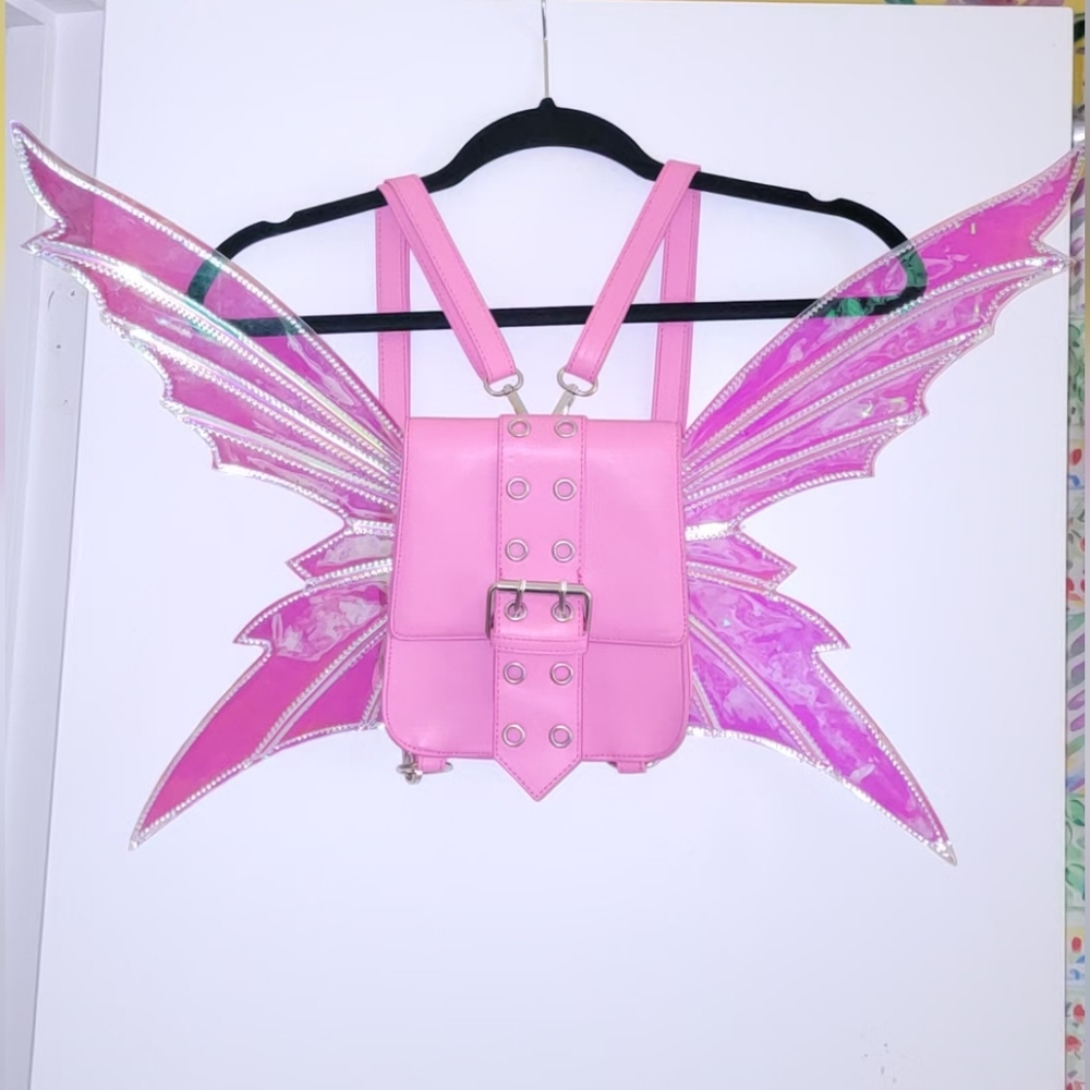 Pink Fairy Wing Mini Backpack